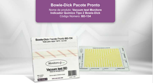 Bowie-Dick Pacote Pronto Bowie-Dick Pacote Pronto