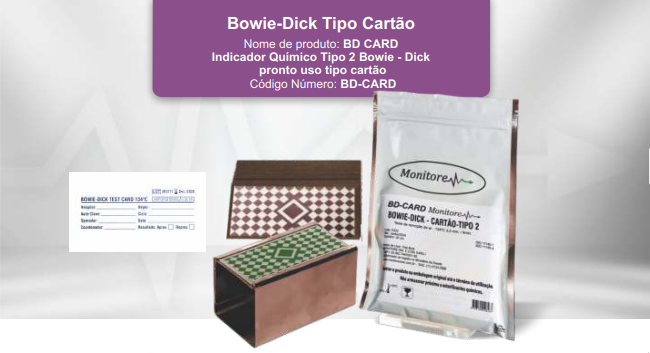 Bowie-Dick Tipo Cartão Bowie-Dick Tipo Cartão